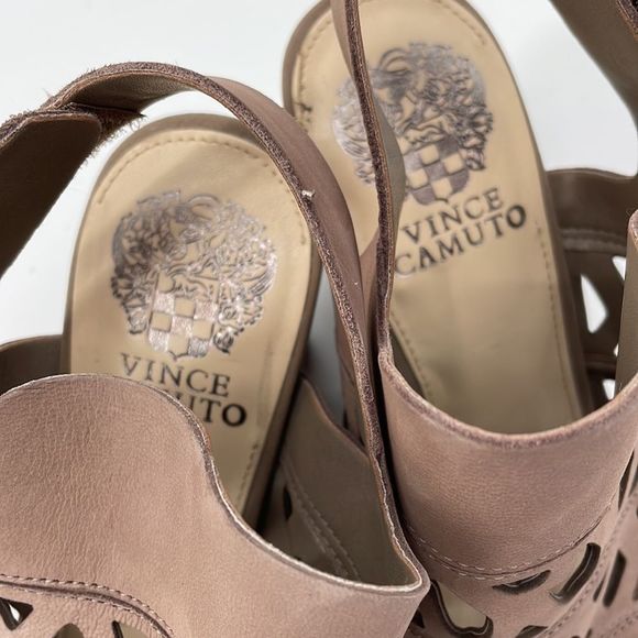 Vince Camuto Cutout Nubuck Sandals- Deverly - Picture 6 of 9